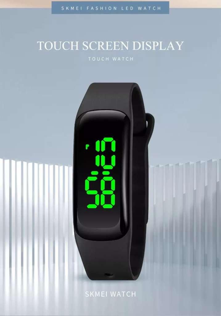 band watch skmei jam tangan layar sentuh jam tangan digital led touch led display