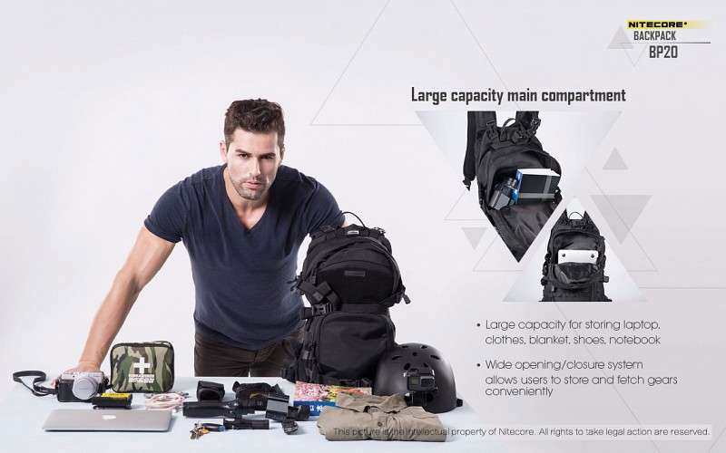 Nitecore BP20 Tas Ransel Tactical Outdoor 1