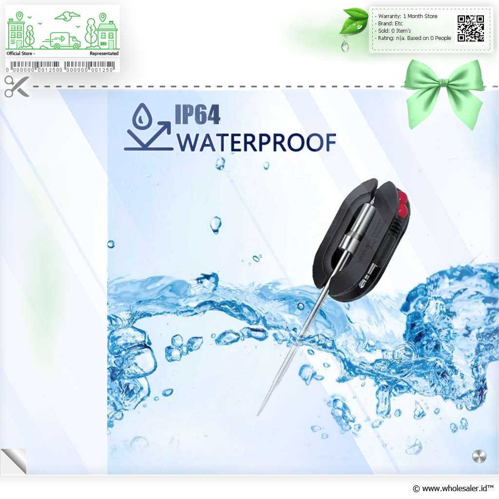 wholesaler.id™ - TEK Termometer Makanan Digital Daging BBQ Bluetooth ...